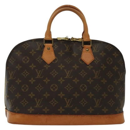 Louis Vuitton Alma Handbag Monogram Canvas, BROWN, CANVAS, Handbag
