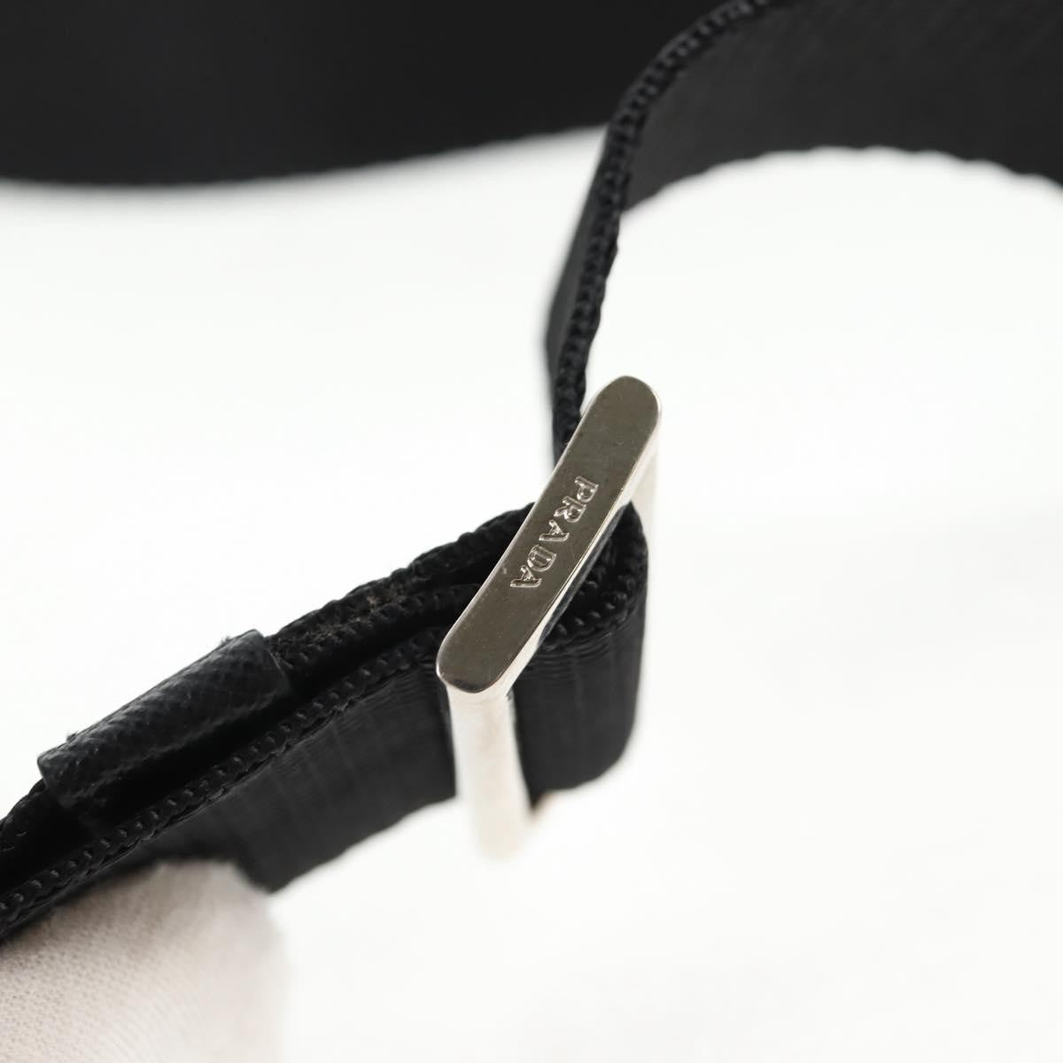 Prada Zip Messenger Quilted Tessuto, BLACK, NYLON, Shoulder bag