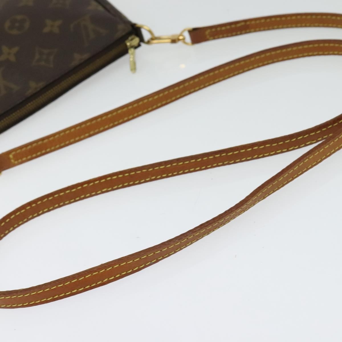 Louis Vuitton Pochette Accessoires NM Monogram Canvas, BROWN, CANVAS, Clutche & pouche