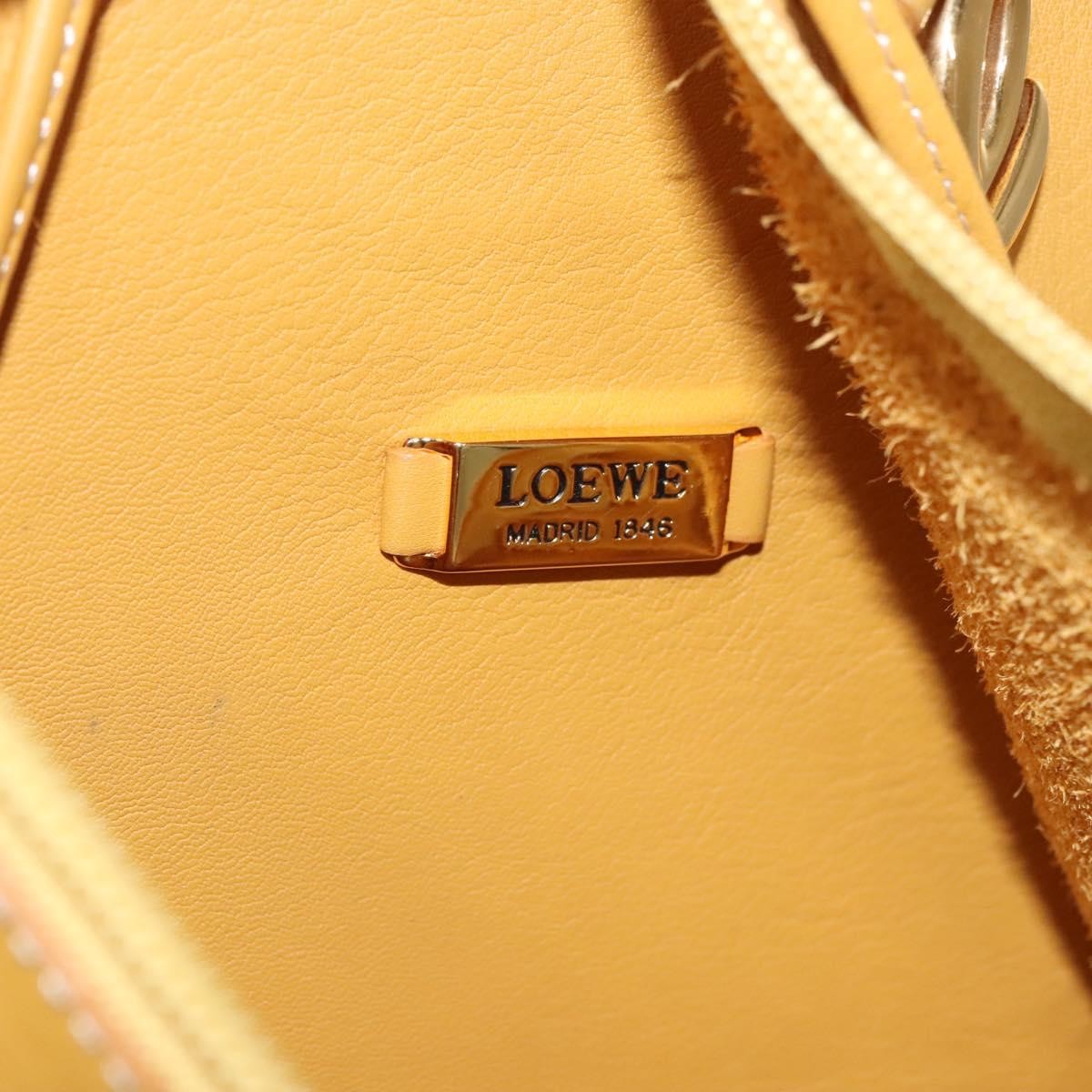 Loewe Anton Sling Bag Leather, YELLOW, LEATHER, Shoulder bag