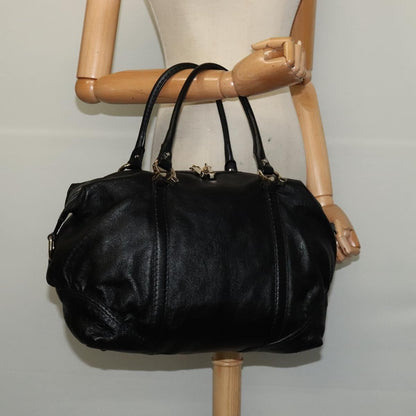 Gucci Nail Boston Bag Leather, BLACK, LEATHER, Travel bag