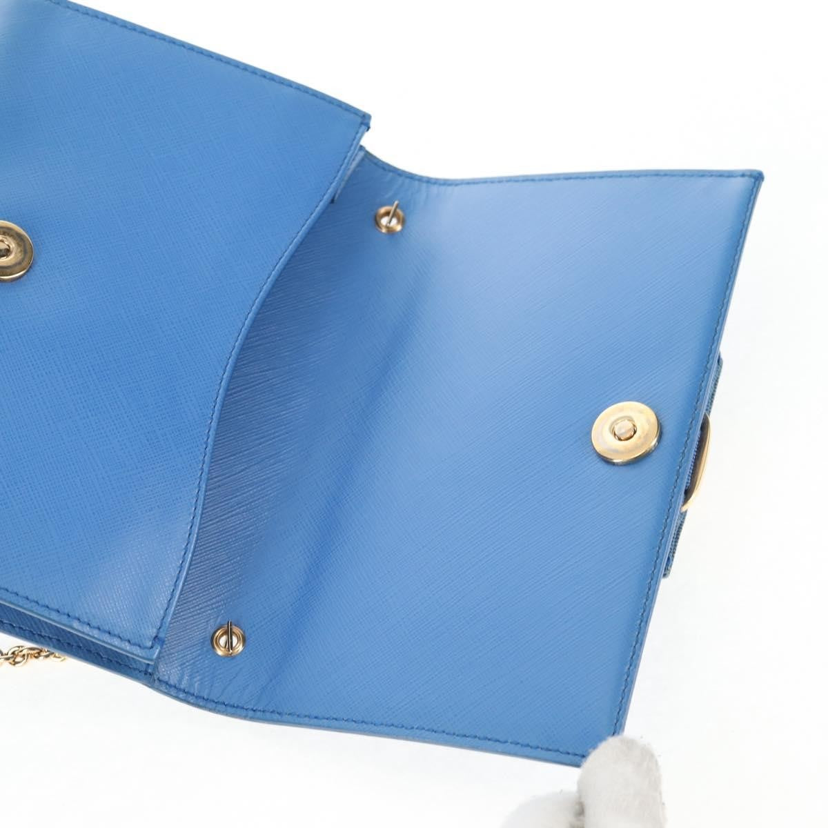 Salvatore Ferragamo Ginny Crossbody Bag Leather, BLUE, LEATHER, Shoulder bag