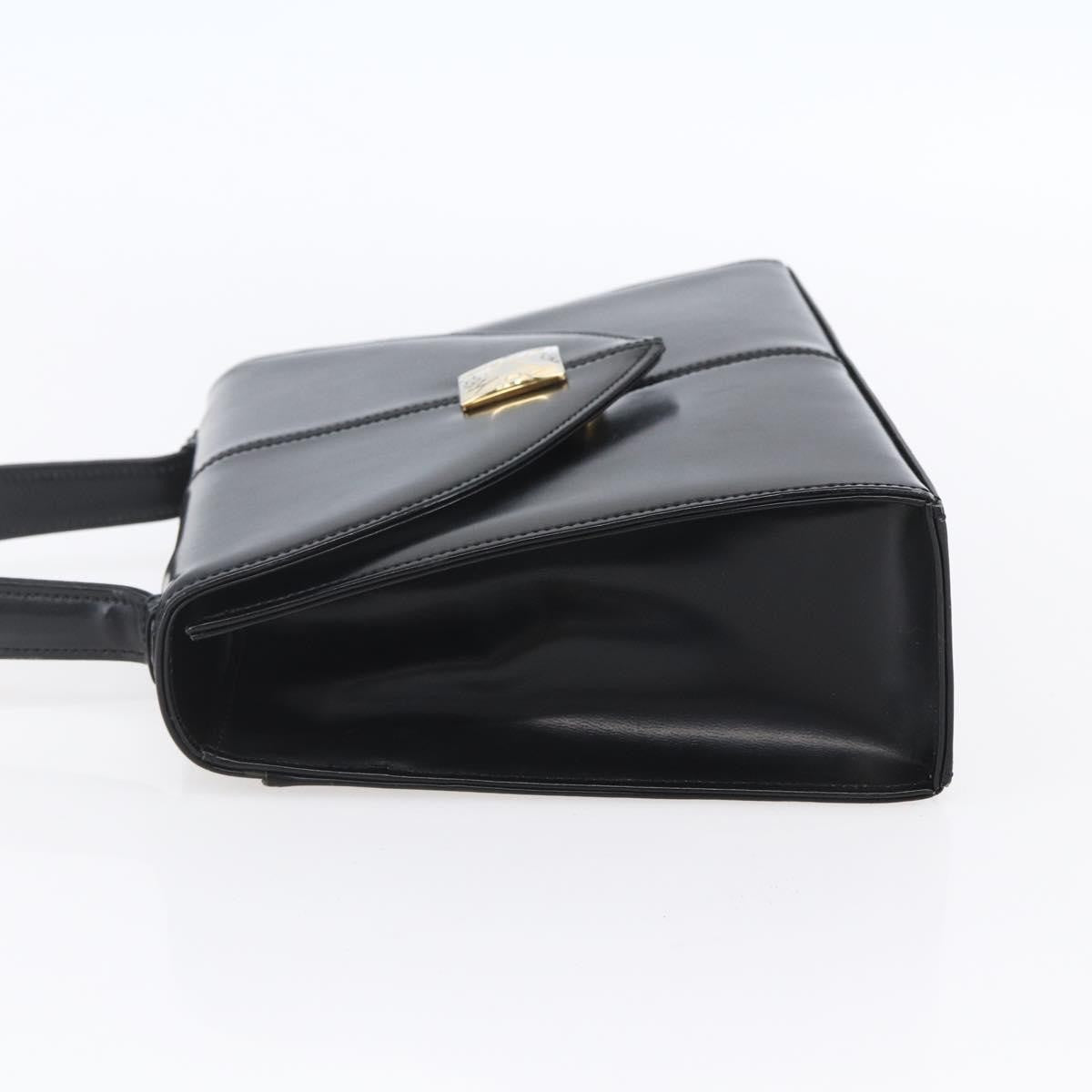 Saint Laurent Vintage Handbag Leather, BLACK, LEATHER, Handbag