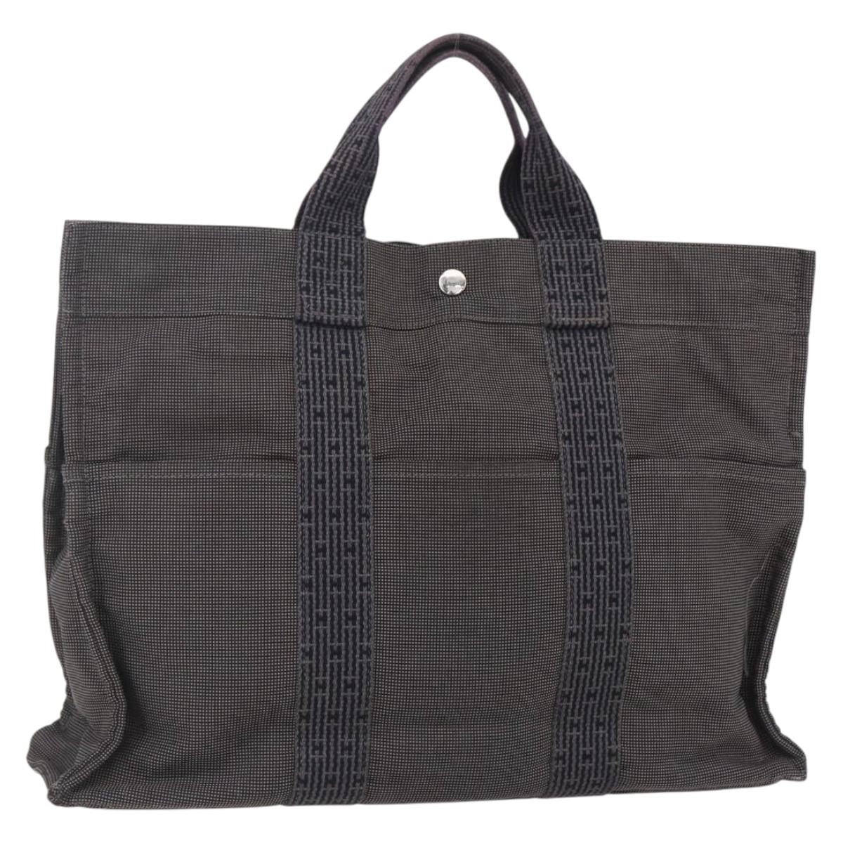 Hermes Fourre-tout Herline Fourre-tout Herline, GRAY, CANVAS, Tote bag