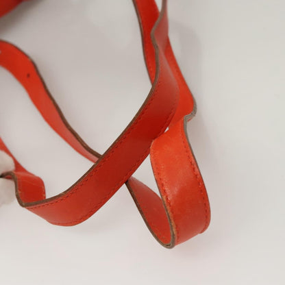 Gucci Vintage Bamboo Backpack Leather, ORANGE, LEATHER, Backpack