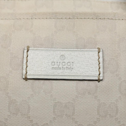 Gucci Web Zip Tote GG Canvas, WHITE, CANVAS, Tote bag