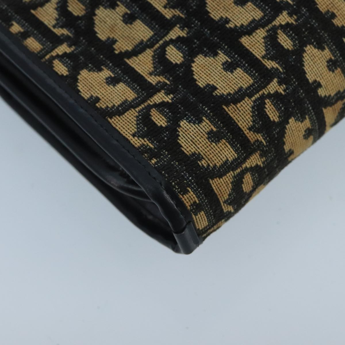 Christian Dior Vintage Trotter Crossbody Bag Diorissimo Coated Canvas, NAVY, CANVAS, Shoulder bag