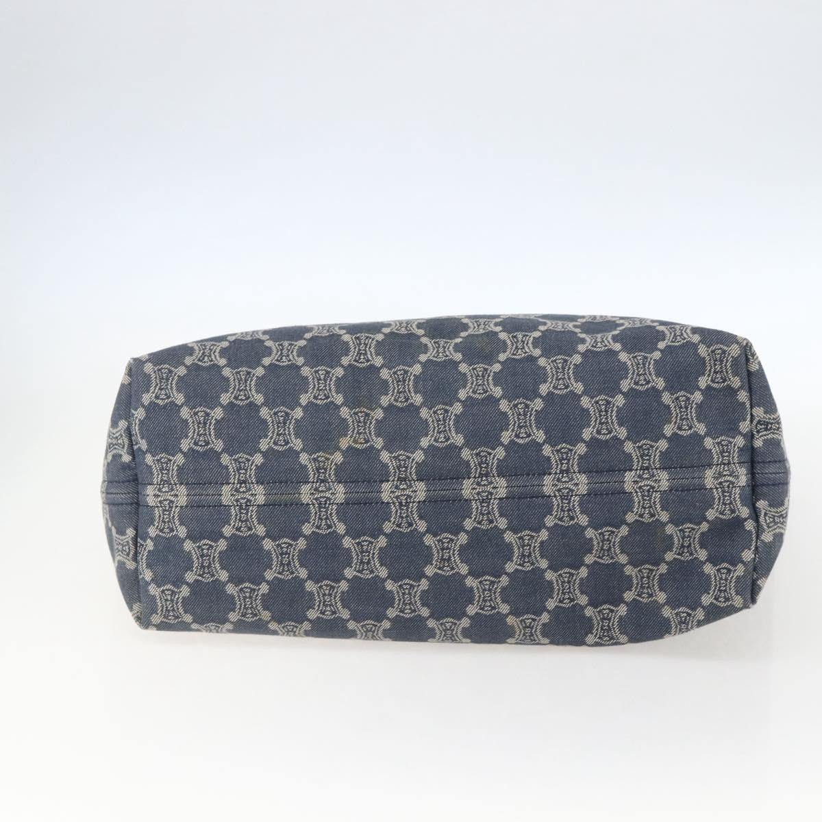 Celine Vintage Macadam Tote bag Canvas, BLUE, CANVAS, Tote bag