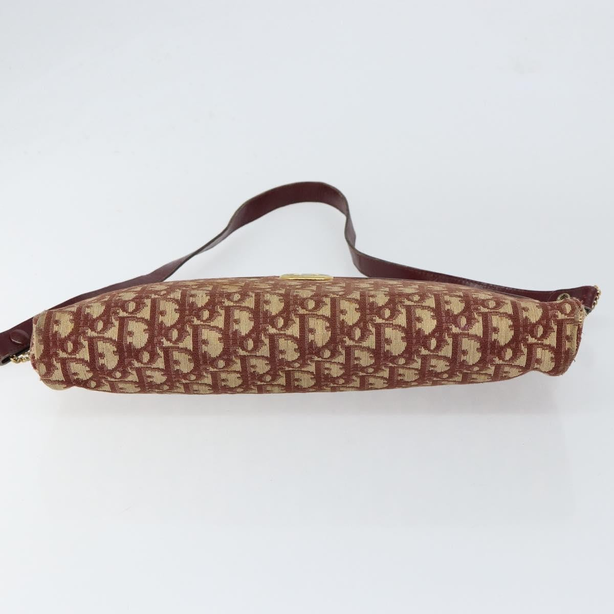 Christian Dior Vintage CD trotter Shoulder bag Canvas, RED, CANVAS, Shoulder bag