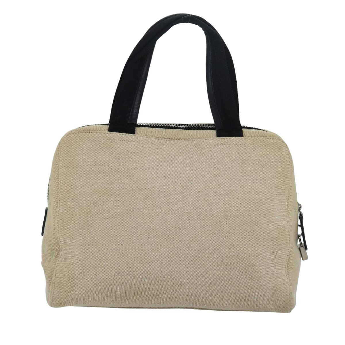 Prada Vintage Handbag Canvas, BEIGE, CANVAS, Handbag