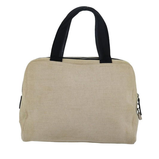 Prada Vintage Handbag Canvas, BEIGE, CANVAS, Handbag