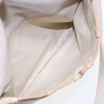 Celine Vintage Shoulder Bag Leather, Beige, Leather, Shoulder Bag