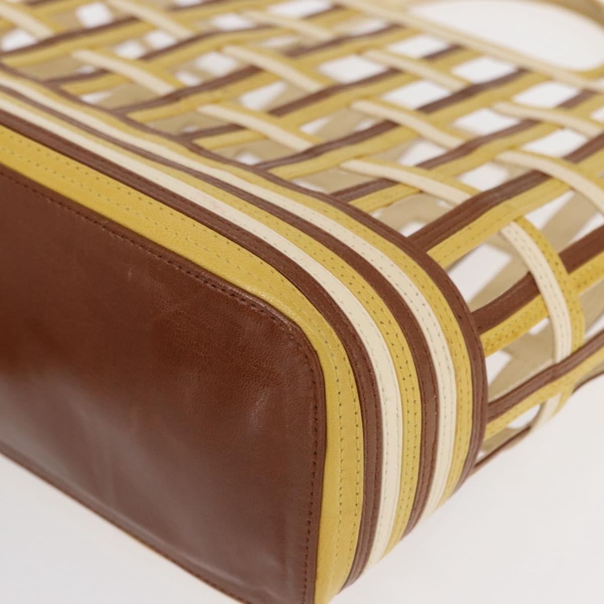 Prada Vintage Handbag Leather, BROWN, LEATHER, Handbag