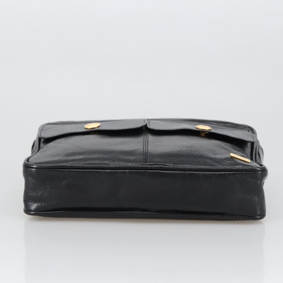 Celine Shoulder Bag Leather, BLACK, LEATHER, Shoulder bag