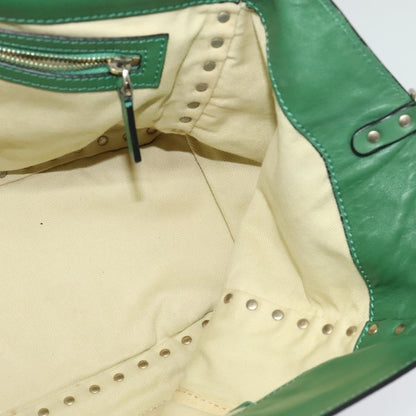 Valentino Garavani Rockstud Tote Soft Leather, GREEN, LEATHER, Tote bag