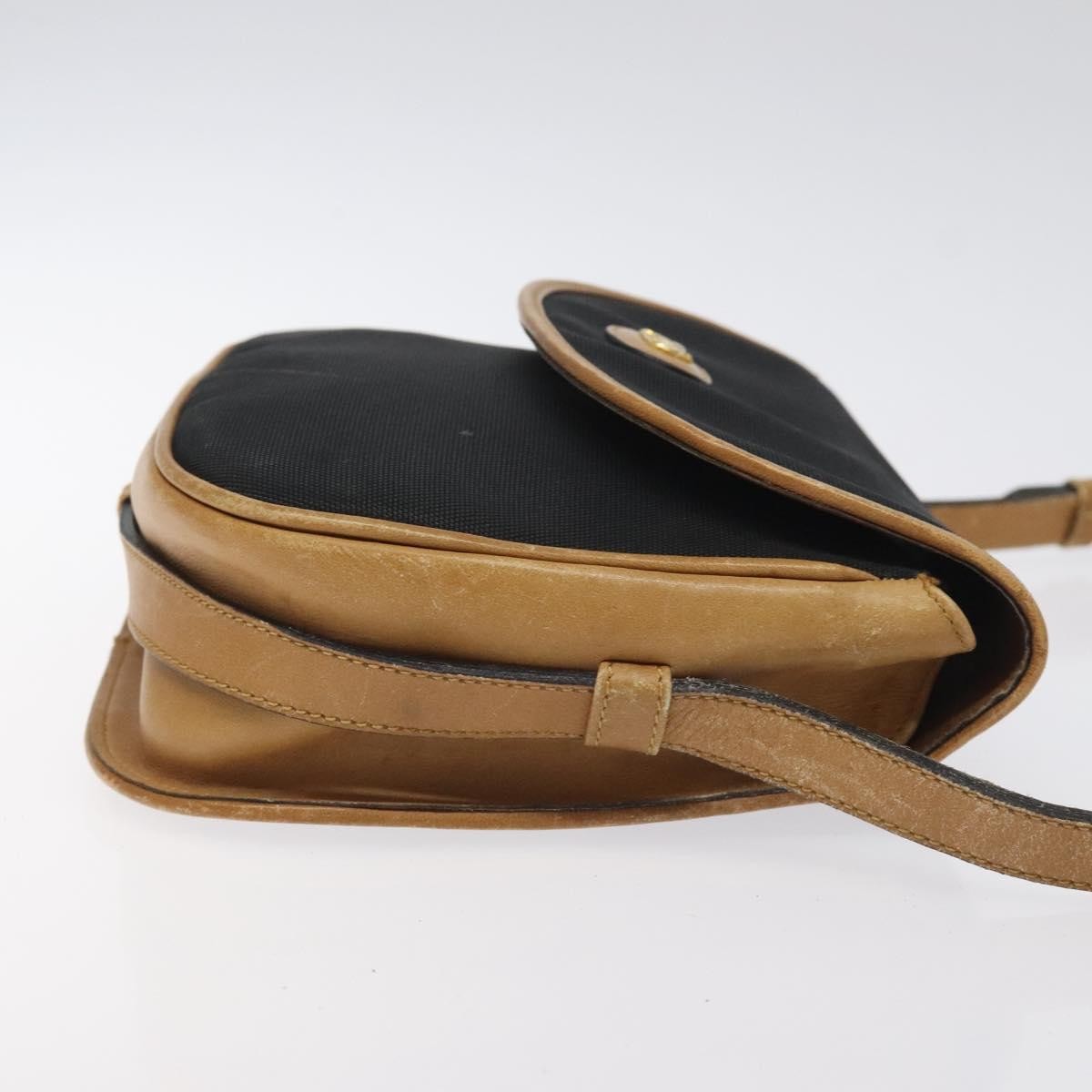 Celine Vintage Triomphe Shoulder Bag Canvas, BLACK, CANVAS, Shoulder bag