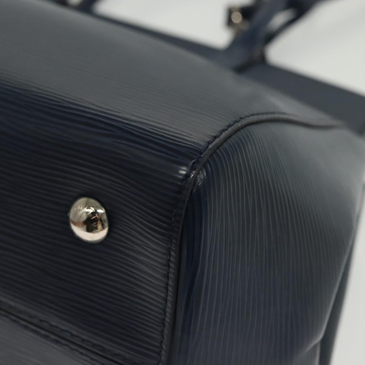 Louis Vuitton Marly Handbag Epi Leather, NAVY, LEATHER, Handbag