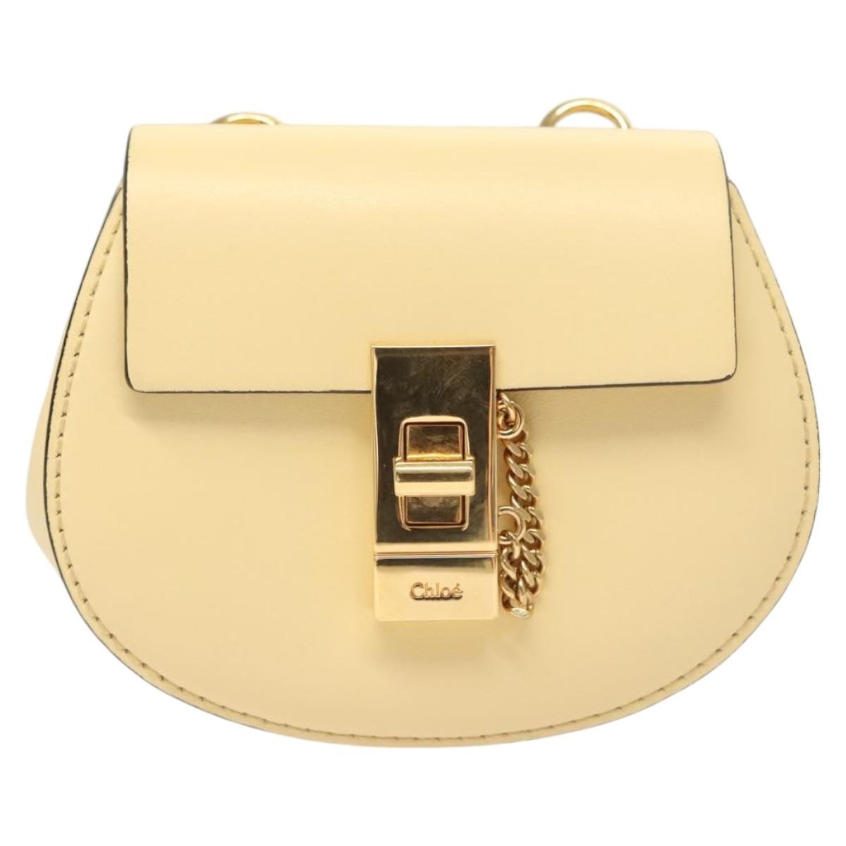 Chloe Drew Crossbody Backpack Leather, BEIGE, LEATHER, Backpack