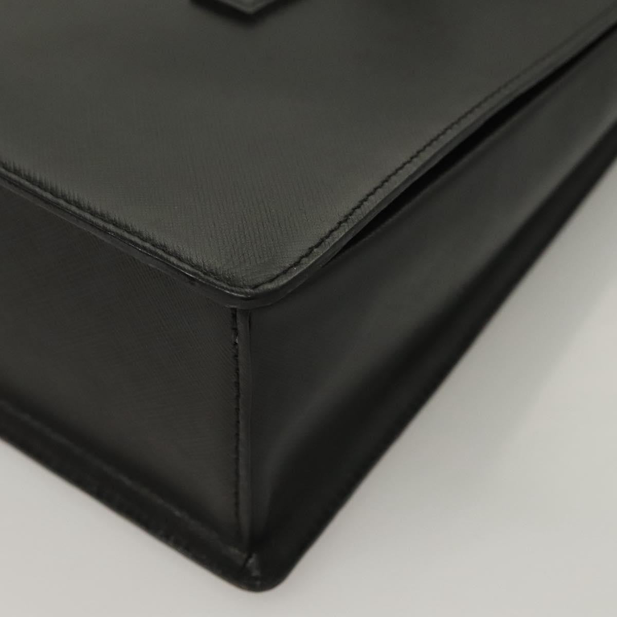 Burberry Vintage Handbag Leather, BLACK, LEATHER, Handbag