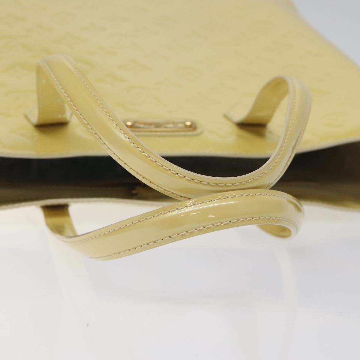 Louis Vuitton Wilshire Handbag Monogram Vernis, YELLOW, PATENT_LEATHER, Handbag