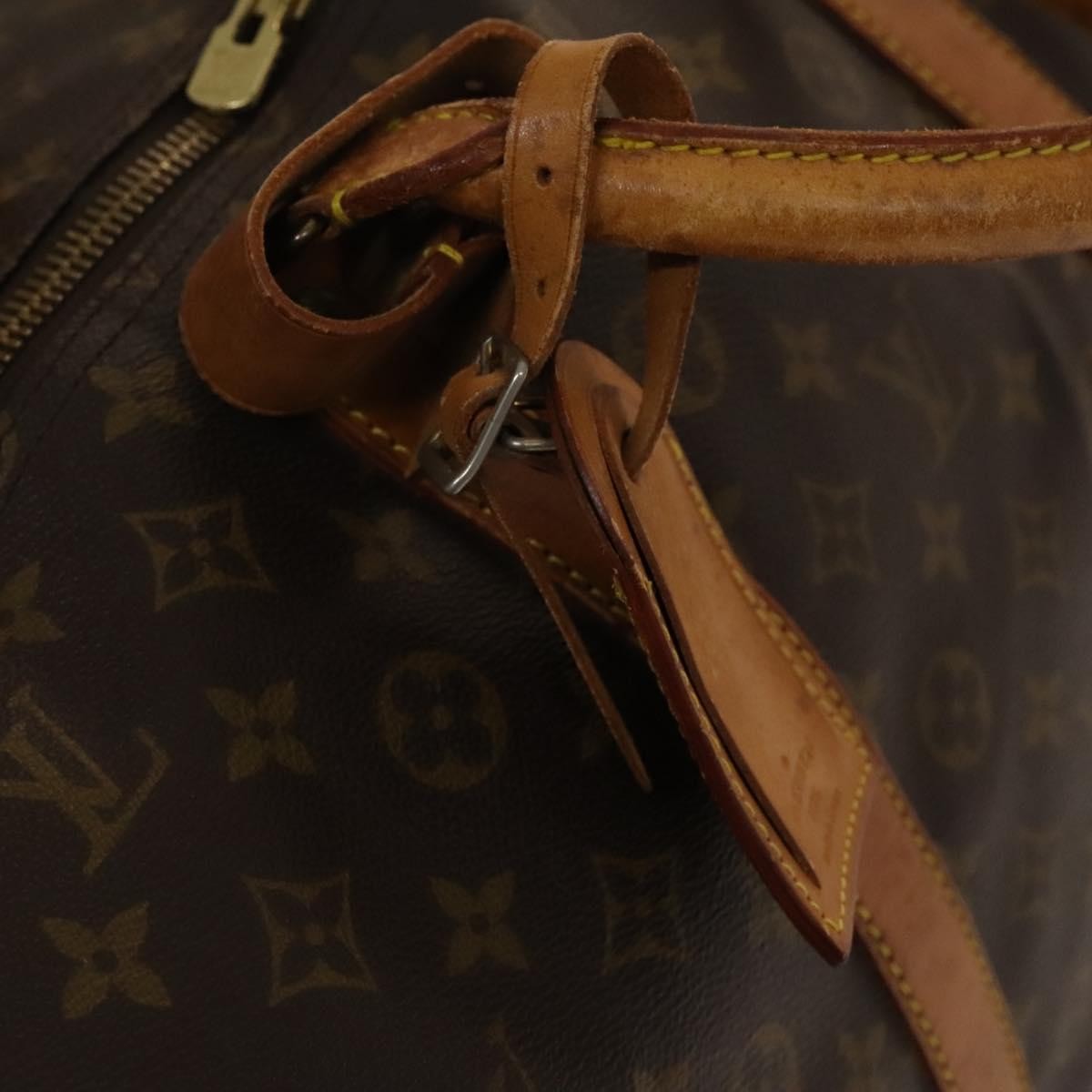 Louis Vuitton Keepall Bandouliere Bag Monogram Canvas, BROWN, CANVAS, Travel bag