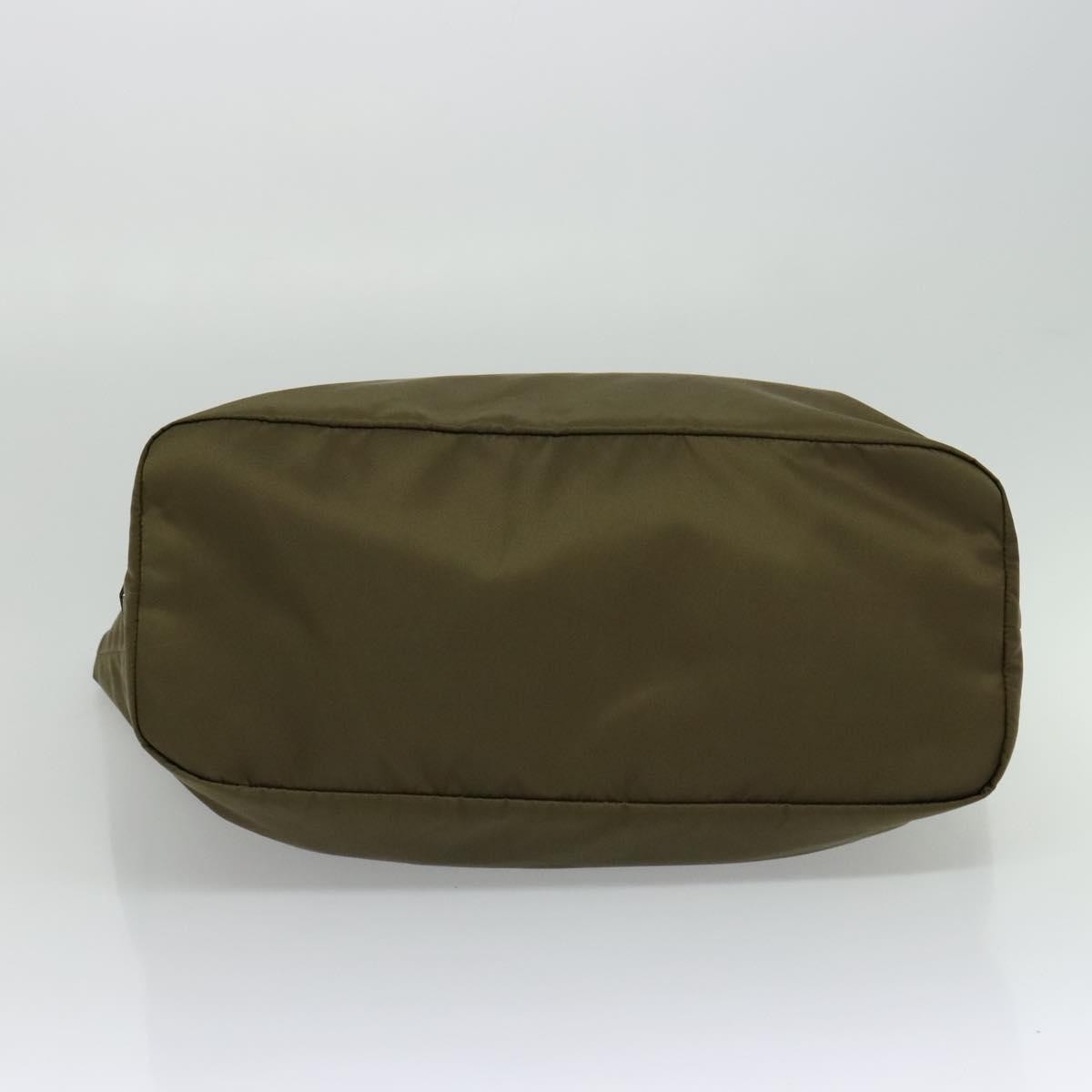 Prada Convertible Double Tote Tessuto, KHAKI, NYLON, Handbag