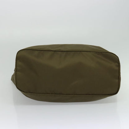 Prada Convertible Double Tote Tessuto, KHAKI, NYLON, Handbag