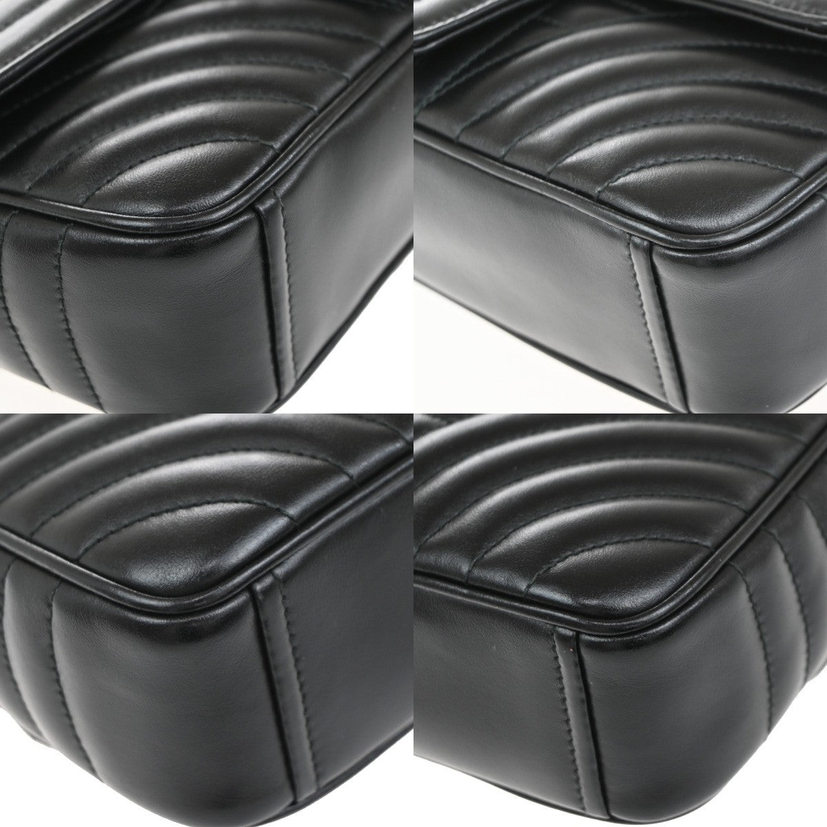 Prada Chain Flap Shoulder Bag Diagramme Quilted Leather, BLACK, LEATHER, Shoulder bag