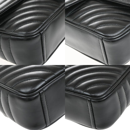 Prada Chain Flap Shoulder Bag Diagramme Quilted Leather, BLACK, LEATHER, Shoulder bag