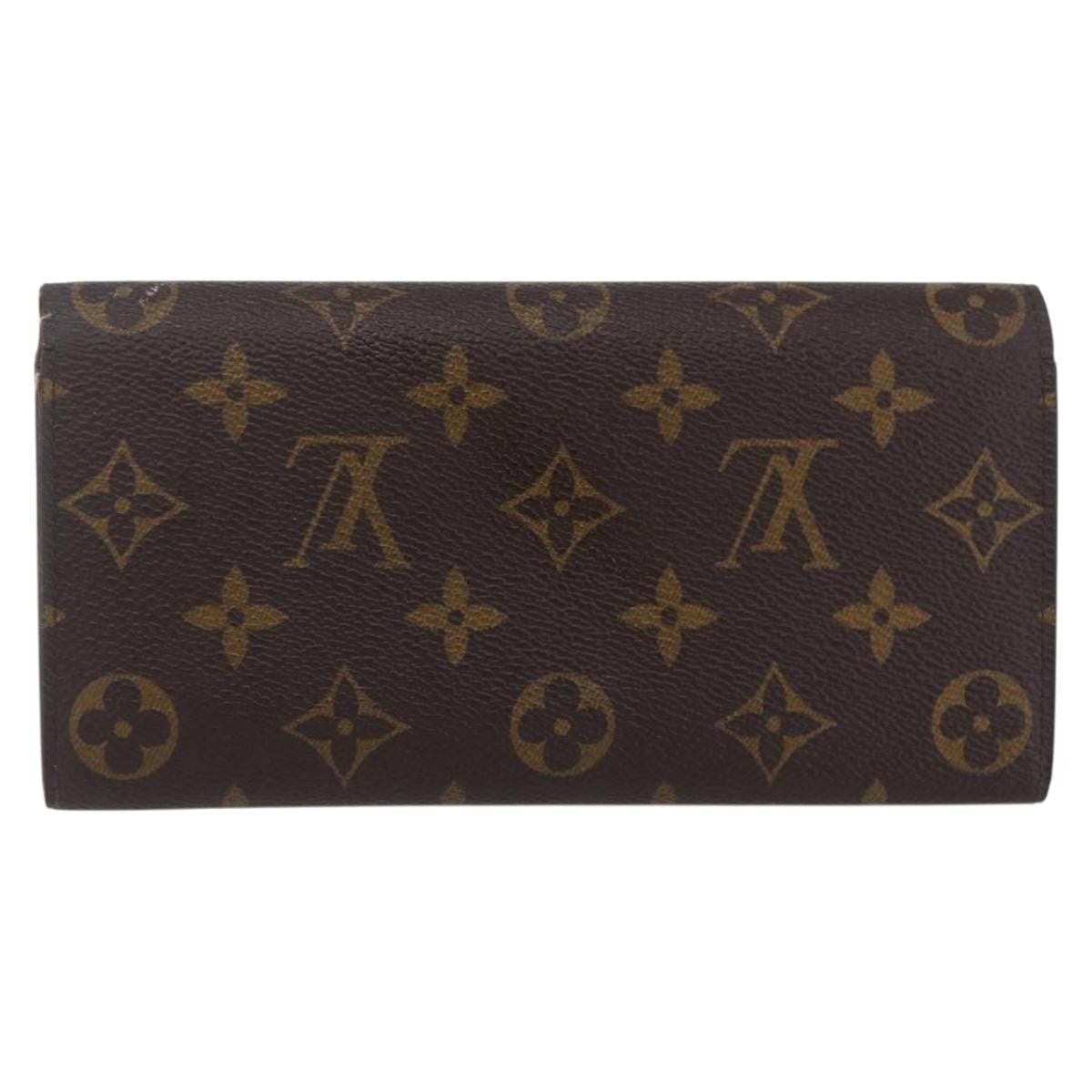 Louis Vuitton Emilie Wallet Monogram Canvas, BROWN, CANVAS, Wallets