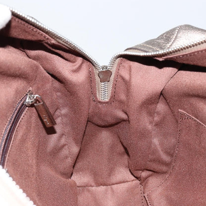 Salvatore Ferragamo Gancini Buckle Shoulder Bag Leather, GOLD, LEATHER, Tote bag