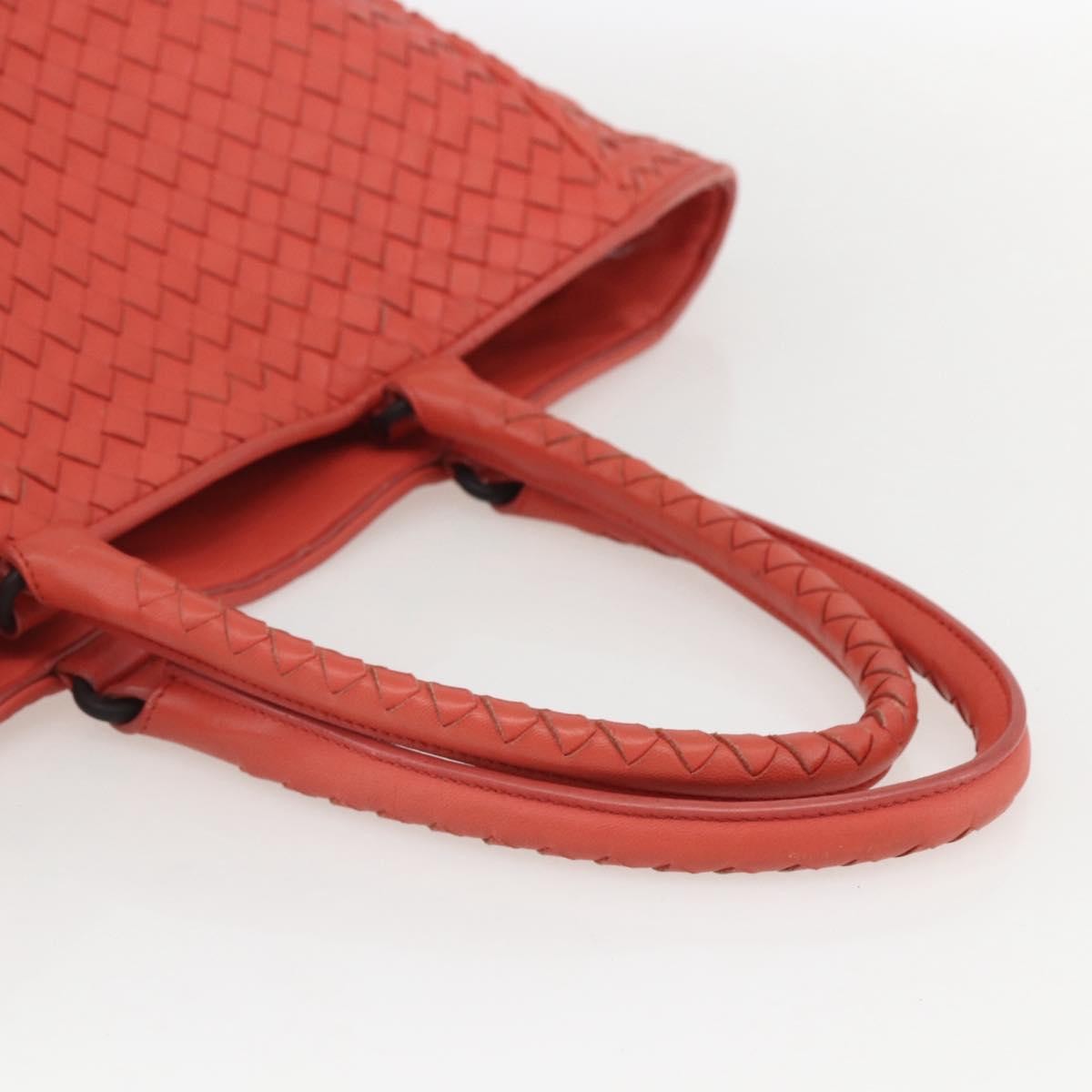 Bottega Veneta Intrecciato Tote Leather, ORANGE, LEATHER, Tote bag