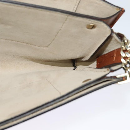 Chloe Faye Shoulder Bag Suede, ORANGE, SUEDE, Shoulder bag