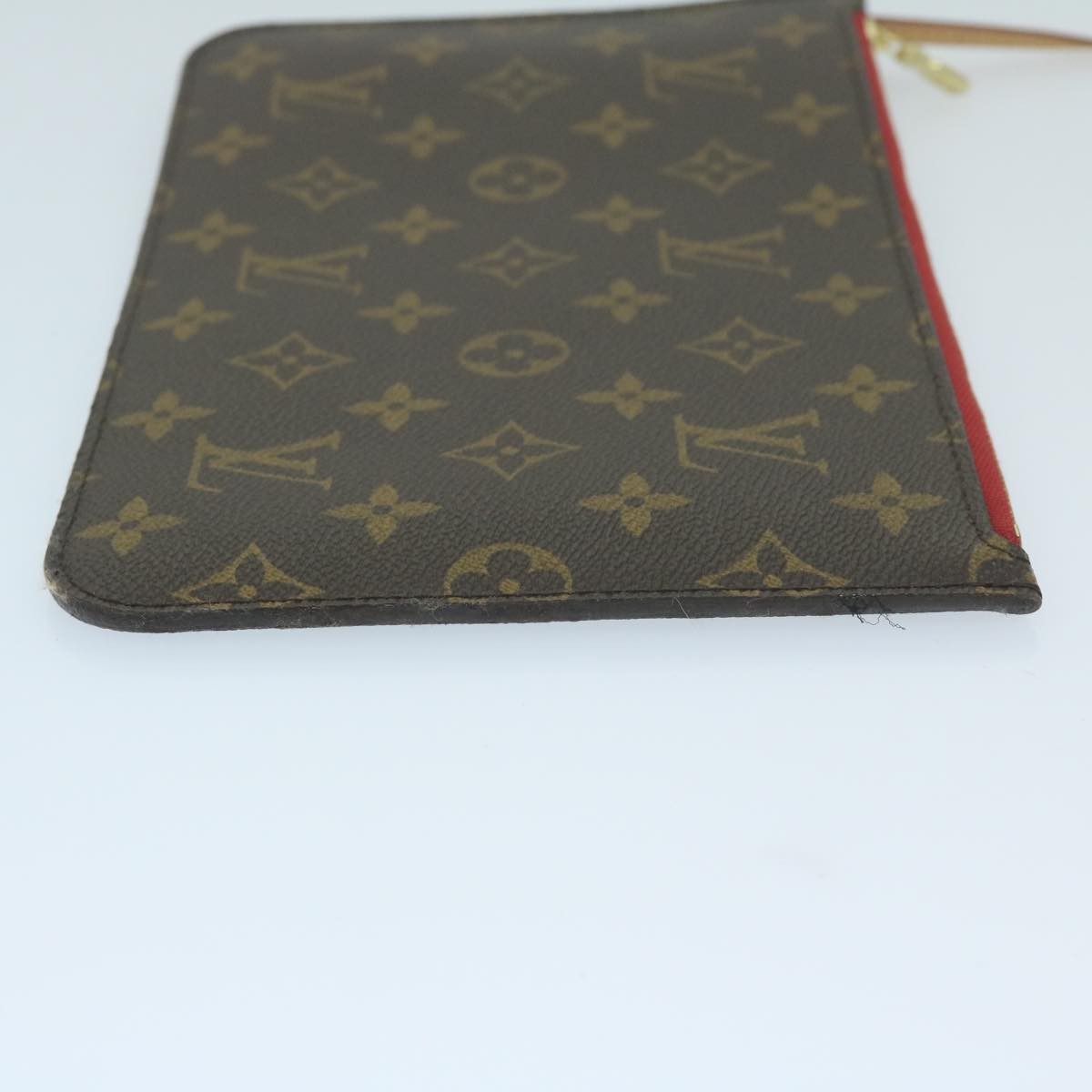 Louis Vuitton Neverfull Pochette Monogram Canvas, BROWN, CANVAS, Tote bag