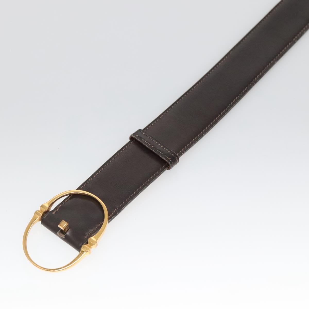 Hermes Vintage Belt Leather, BROWN, LEATHER, Belts