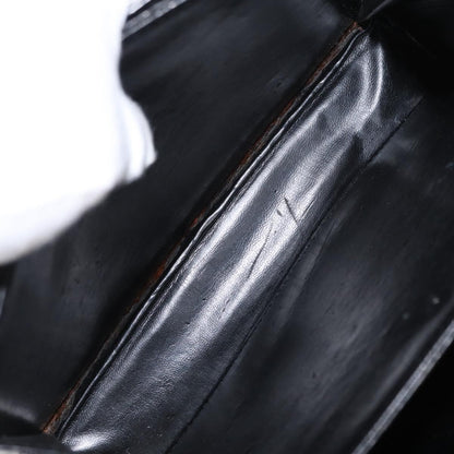 Bally Vintage Handbag Leather, BLACK, LEATHER, Handbag