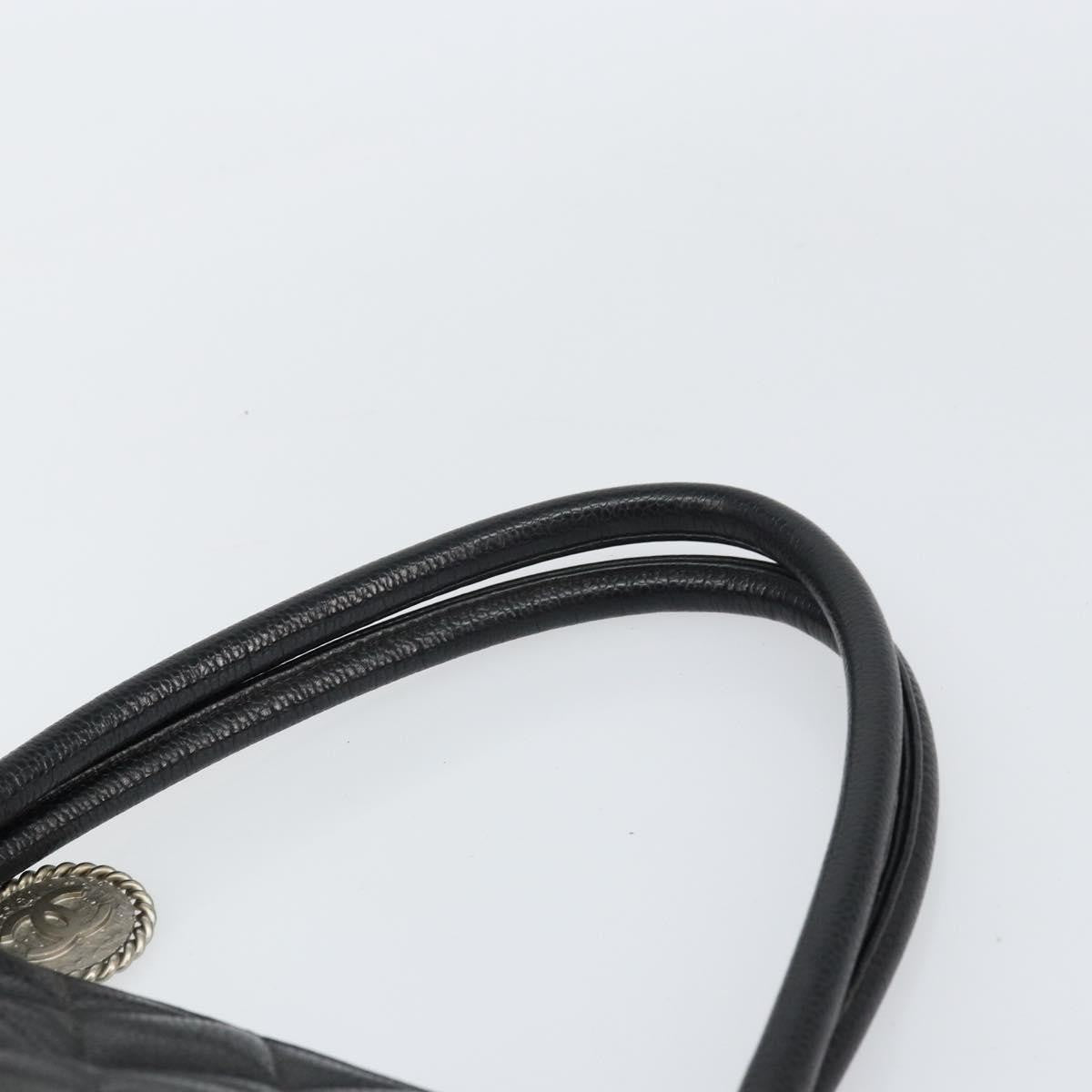 Chanel Medallion Tote Quilted Caviar, BLACK, LEATHER, Tote bag