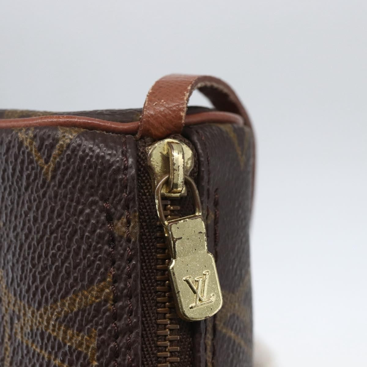 Louis Vuitton Papillon Pochette Monogram Canvas, BROWN, CANVAS, Clutche & pouche