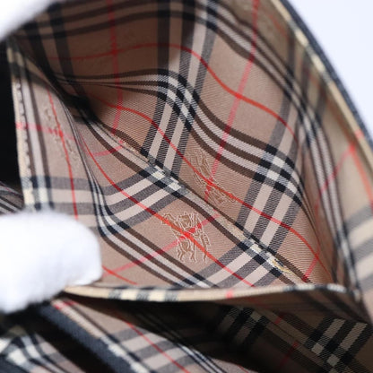 Burberry Vintage Handbag Leather, BLACK, LEATHER, Handbag