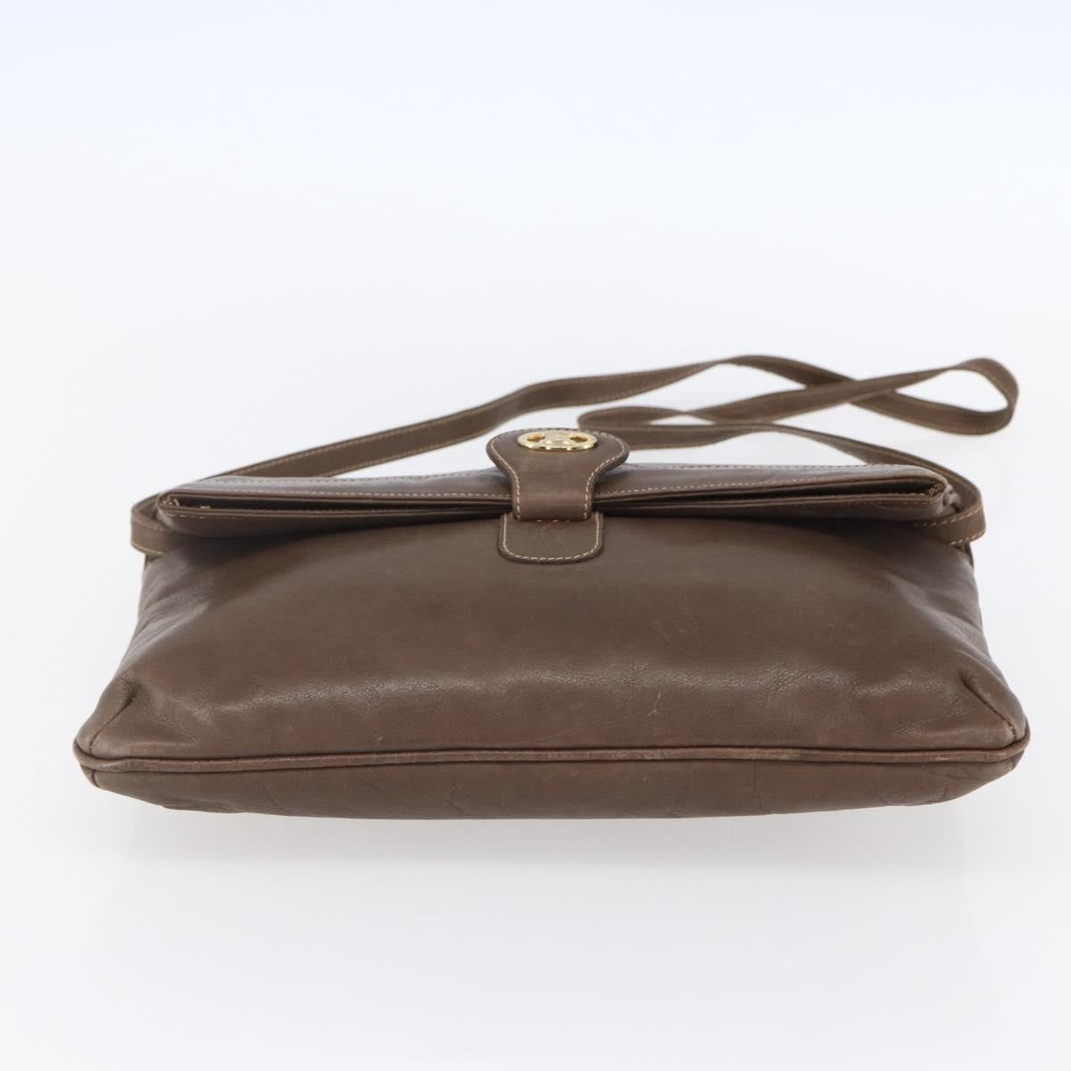 Celine Vintage Shoulder Bag Leather, BROWN, LEATHER, Shoulder bag