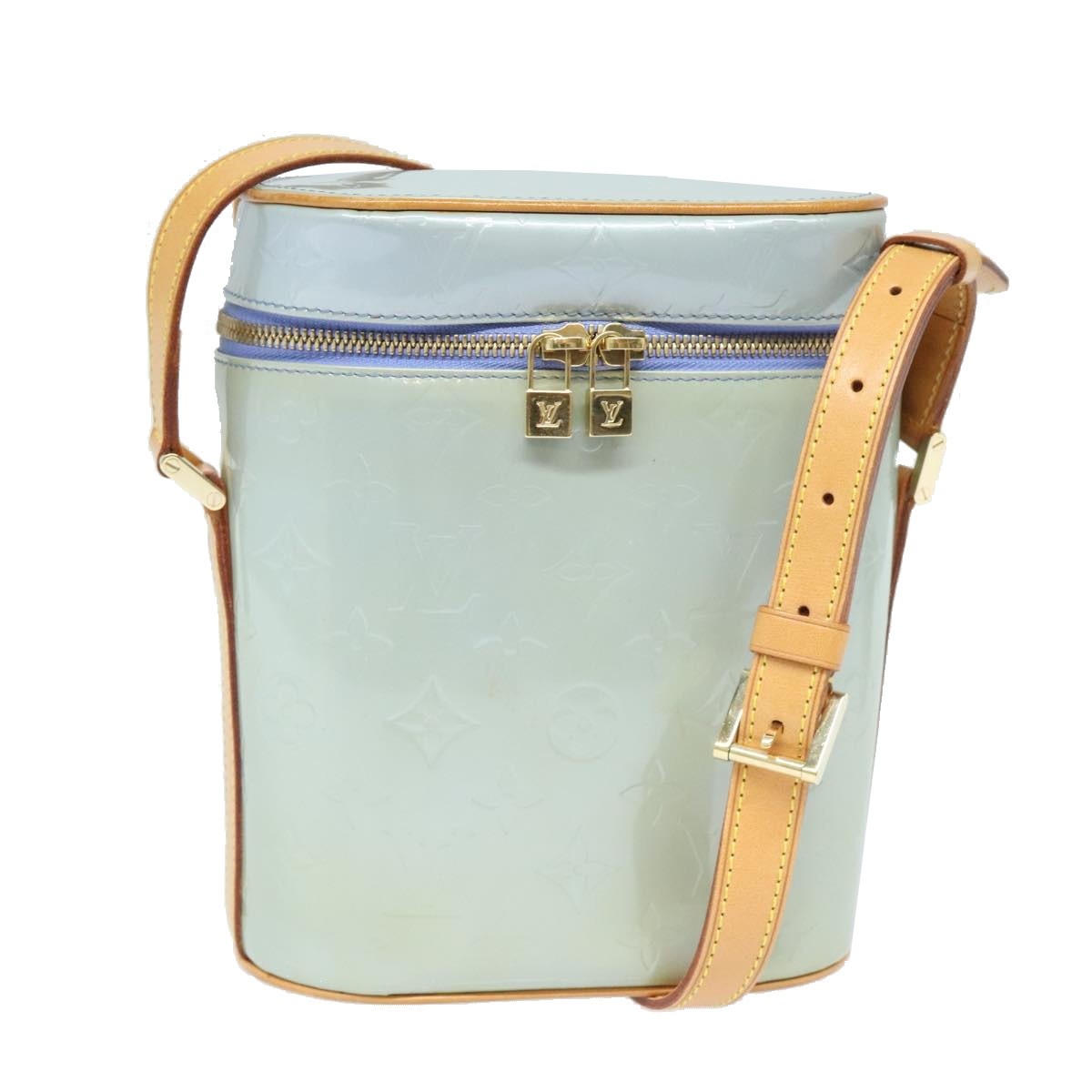 Louis Vuitton Sullivan Handbag Monogram Vernis, PURPLE, PATENT_LEATHER, Shoulder bag