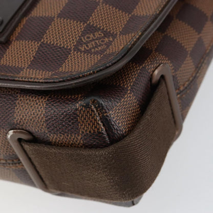 Louis Vuitton Brooklyn Handbag Damier, BROWN, CANVAS, Shoulder bag