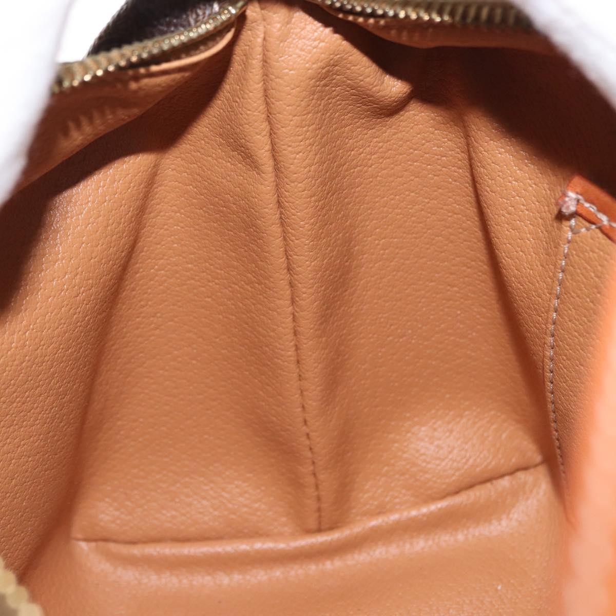 Celine Vintage Macadam Handbag Canvas, BROWN, CANVAS, Handbag