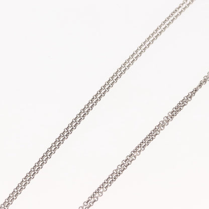 Tiffany & Co. Infinity Double Chain Pendant Necklace Silver, SILVER, SILVER, Necklace