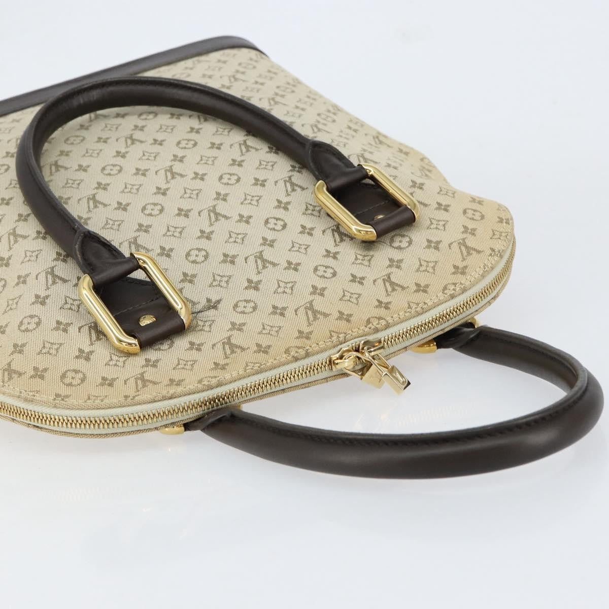 Louis Vuitton Alma Handbag Mini Lin Monogram, KHAKI, CANVAS, Handbag