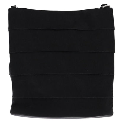 Salvatore Ferragamo Vala Shoulder Bag Canvas, BLACK, CANVAS, Shoulder bag