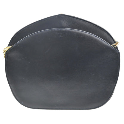 cartier Vintage Shoulder Bag Leather, Navy, Leather, Shoulder Bag