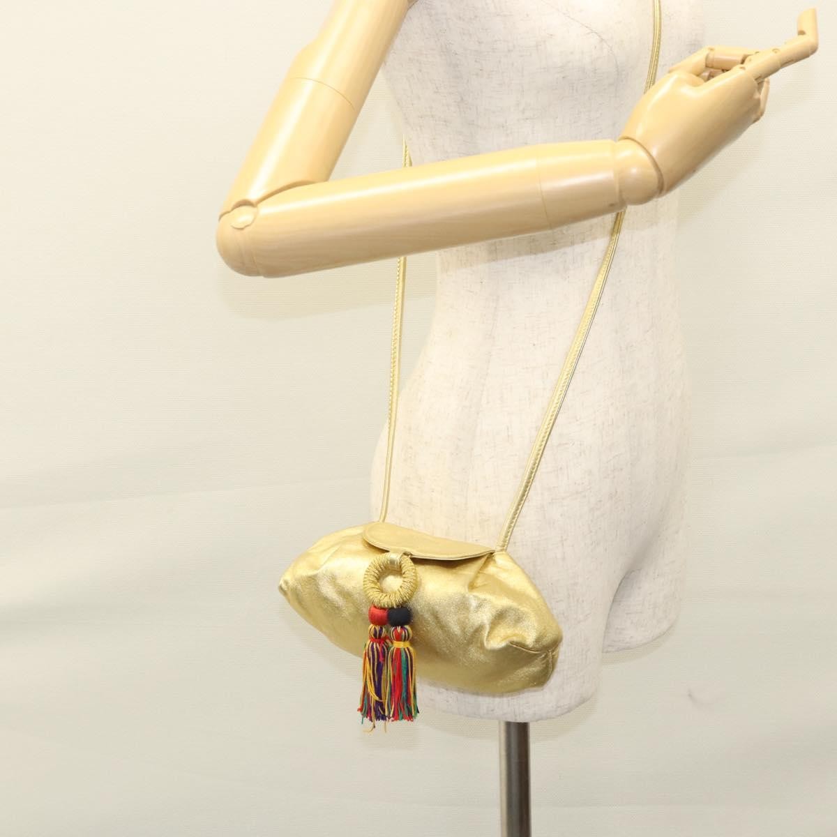 Loewe Vintage Crossbody Leather, GOLD, LEATHER, Shoulder bag