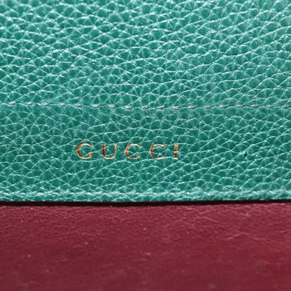 Gucci Zumi Top Handle Bag Leather, GREEN, LEATHER, Handbag