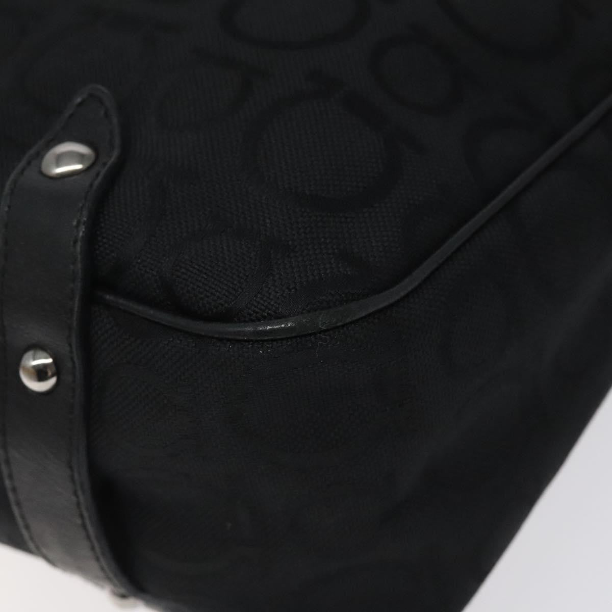 Salvatore Ferragamo Gancini Tote Gancini Canvas, BLACK, CANVAS, Tote bag